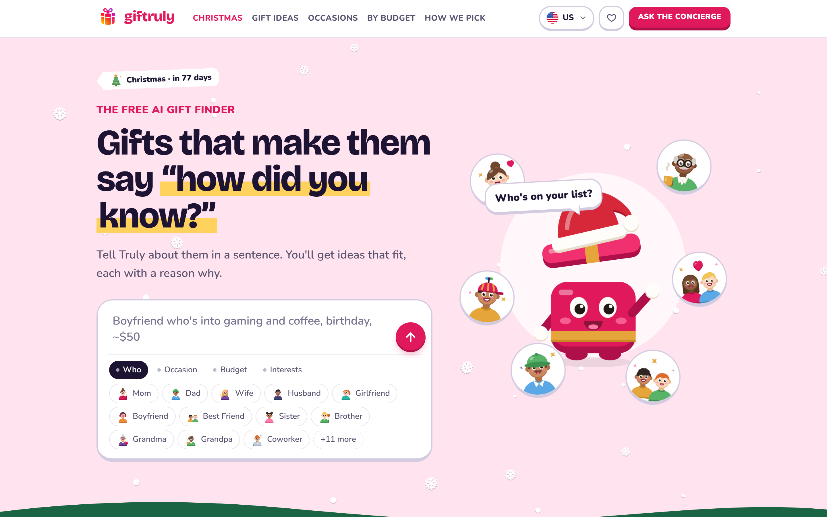 Screenshot: Home page (desktop)