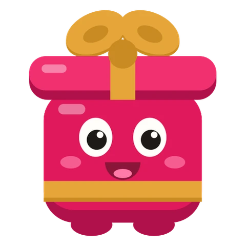 The Giftruly logo: Truly, a smiling gift box