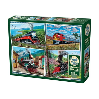 Cobble Hill Historic Locomotives 1000-Piece Puzzle