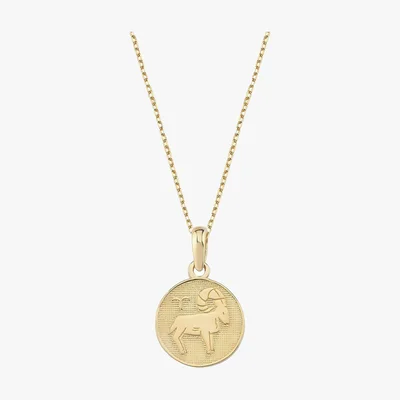 Collana con medaglia zodiacale in oro massiccio 14 carati MIONZA