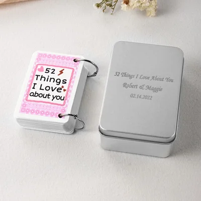 Baraja de 52 cartas en blanco personalizada MyHeartGift
