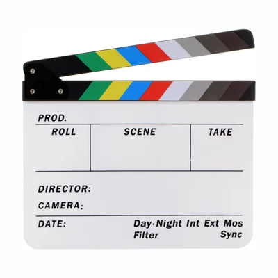 Dot Line Color Film Slate Clapboard