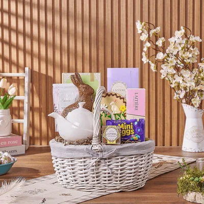 Easter Tea and Treats Gift Basket