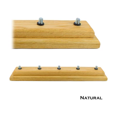 Display Shack solid oak beer tap handle stand (5 places)