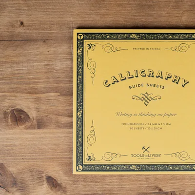 Galen Leather Calligraphy Practice Notebook