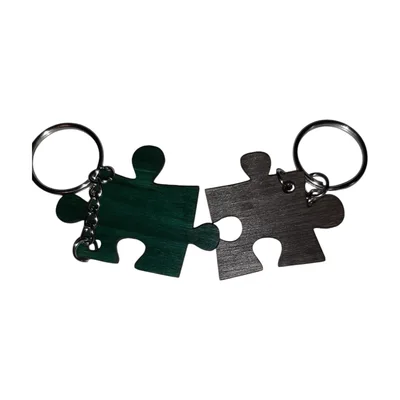 Poff Creations Puzzle Piece Keychain Set