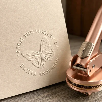 Stamped Pages Custom Brass Book Embosser