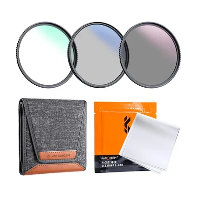 K&F Concept 58mm UV/CPL/ND Lens Filter Kit