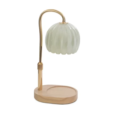 Candle Warmers Etc. Milk Glass Warmer Lamp with Timer