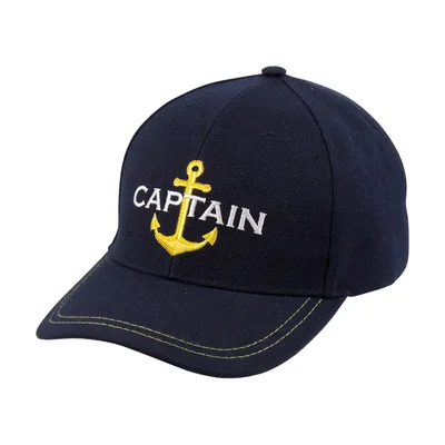 Navy Captain Cap with Gold Anchor