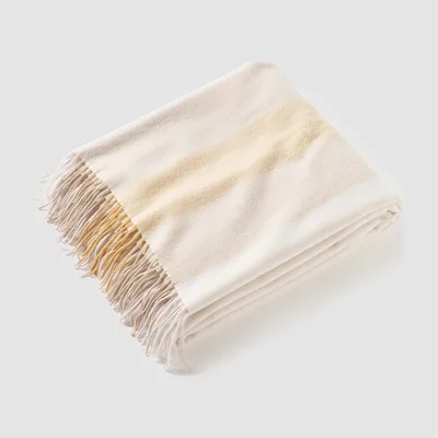 State Cashmere Home Throw Blanket with Fringe