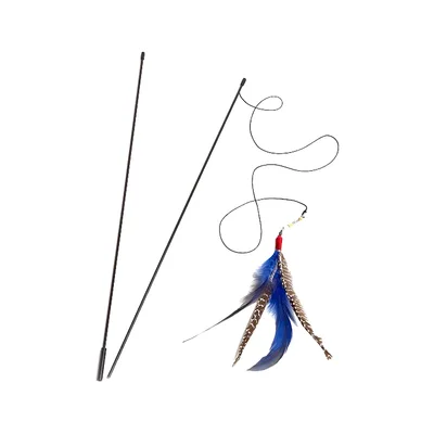 Go Cat Da Bird Rod and Feather Cat Toy