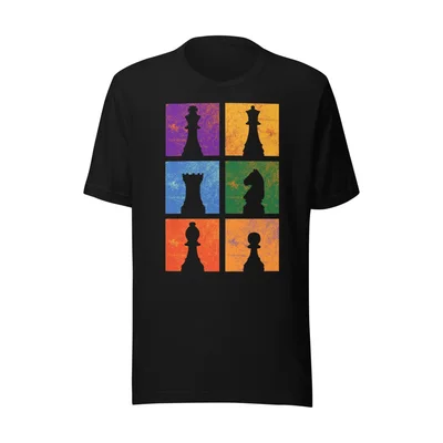 Retro-Schach-T-Shirt im Vintage-Look