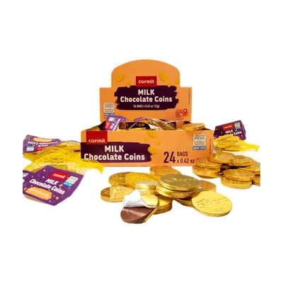 Carmit Gold Milk Chocolate Gelt Coins