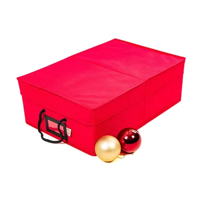 Santa's Bags Two-Tray Christmas Ornament Storage Box