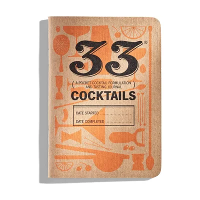 Cuaderno de cata y recetas 33 Cocktails