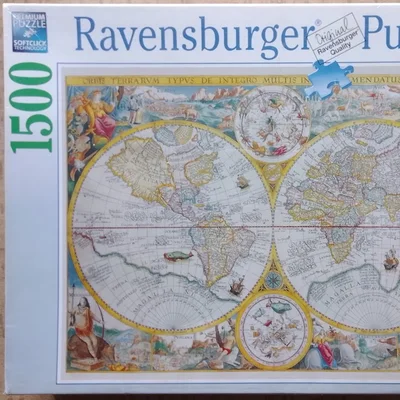 Ravensburger 1594 World Map Jigsaw Puzzle, 1500-Piece