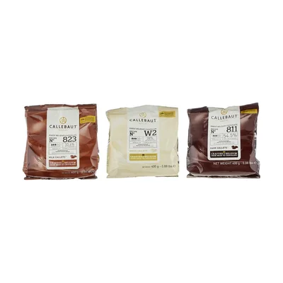 Callebaut Belgian Chocolate Callets Bundle
