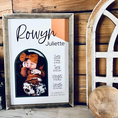 The Farmer's Wife Personalized Birth Stats Print