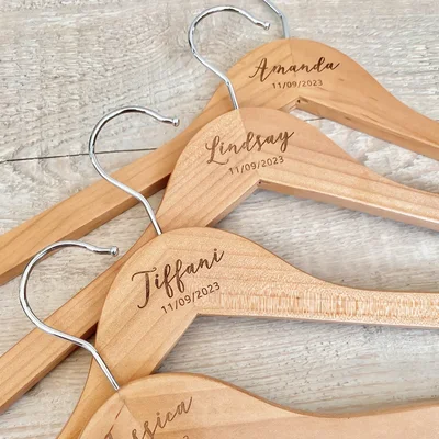 Personalization Mall Engraved Bridesmaid Hangers