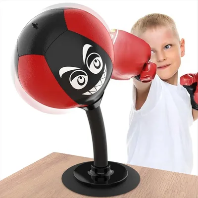 HighPeak Desktop Punching Bag with Gloves