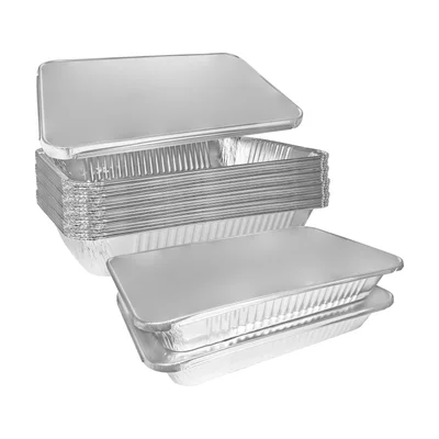 EcoQuality 9x13 Half-Size Foil Pans with Lids