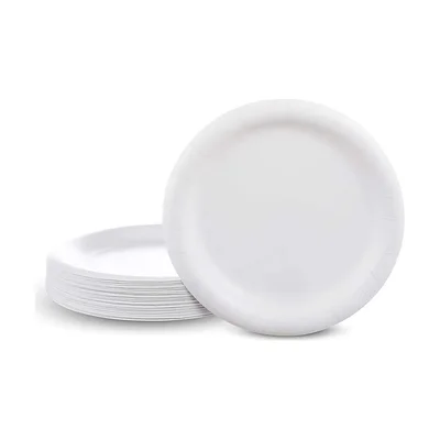 EcoQuality Heavy-Duty White 9-Inch Paper Plates