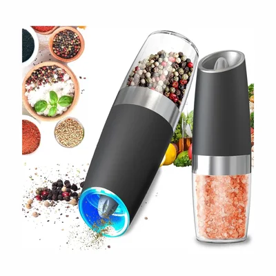Gravity Electric Pepper and Salt Grinder Set