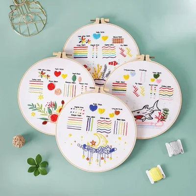 Kit pratica punti di ricamo CraftHoop