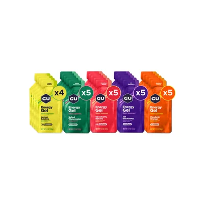 Assortimento gel energetici GU Energy Original, 24 pezzi