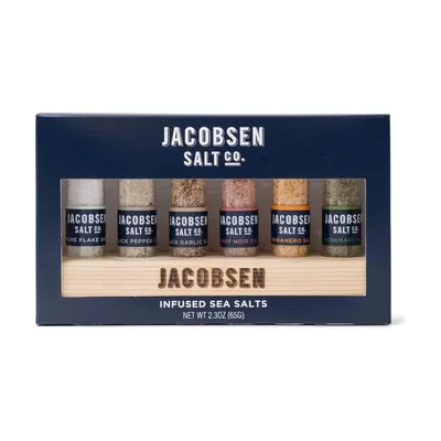 Jacobsen Salt Co. 6-Vial Infused Salt Set