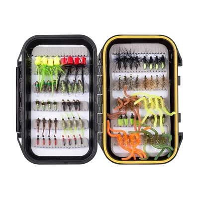 Kit de 80 moscas Bassdash con caja impermeable