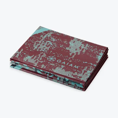 Tappetino yoga da viaggio pieghevole Gaiam, 2 mm