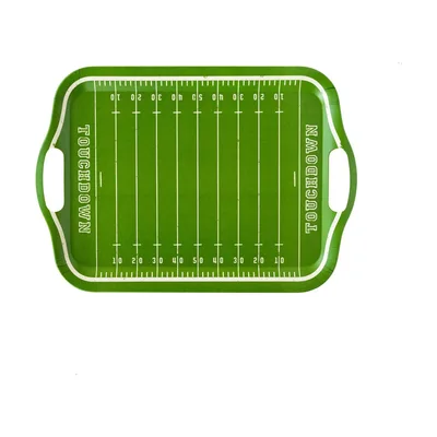 Bandeja de bambú con forma de campo de fútbol americano Hester & Cook