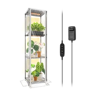 Barrina CX83Z Pflanzenregal mit 4 Ebenen, Pflanzenlampen und Timer
