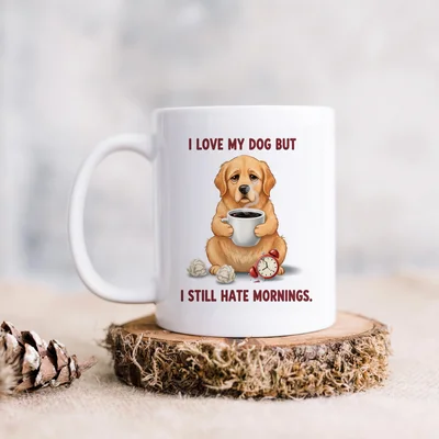 Joyful Moose Funny Dog Lover Mug