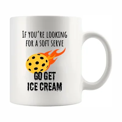 Soft Serve Pickleball Ceramic Mug