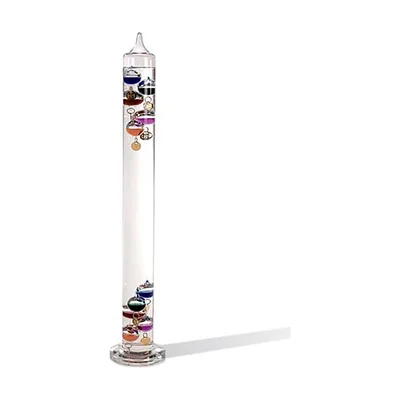 Clear Glass Tabletop Galileo Thermometer