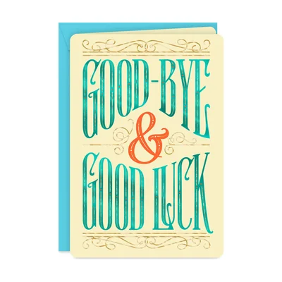 Hallmark 16-Inch Good Luck Jumbo Goodbye Card