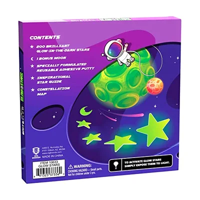 Glow in the Dark Stars and Constellation Map