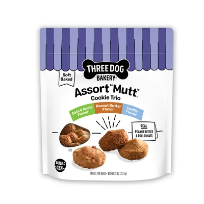 Three Dog Bakery Mutt Cookie Trio