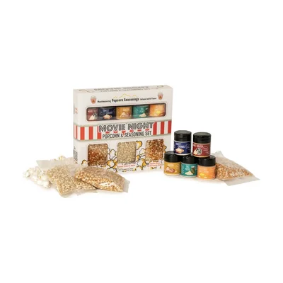 Wabash Valley Farms Movie Night Popcorn- und Gewürz-Geschenkset