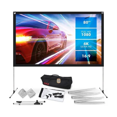 Pyle 80-Inch Foldable Projector Screen