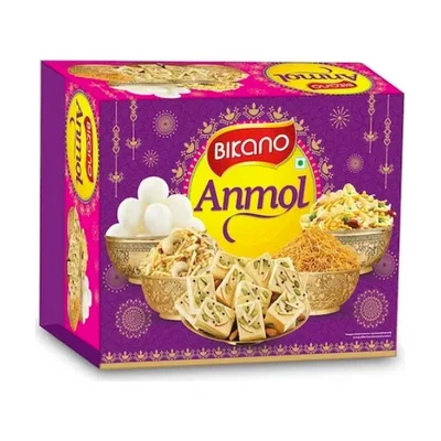 Bikano Anmol Geschenkbox mit indischen Süßigkeiten und Snacks