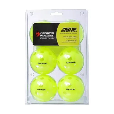 Gamma Photon Indoor Pickleballs, 6-Pack