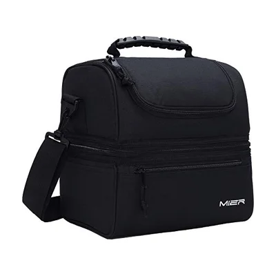 MIER Dual Compartment Insulated Lunch Tote