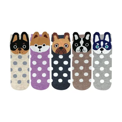 Wrapables Kindersocken mit Tiermotiven, 5 Paar
