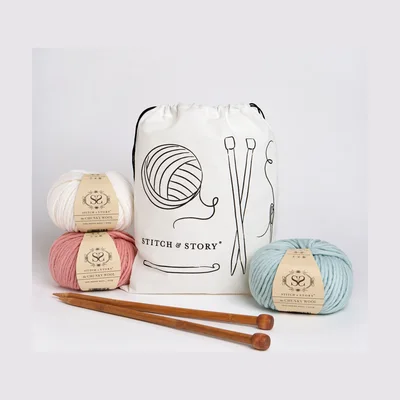 Stitch & Story Grazier Scarf Knitting Kit