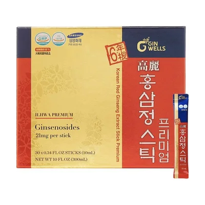 ILHWA koreanischer Rotes-Ginseng-Extrakt, 30 Sticks