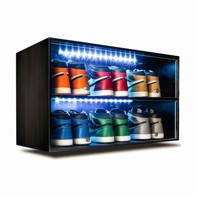 Vitrine à sneakers en bois Sneaker Throne